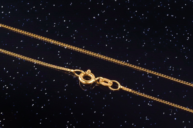 Zlatý řetízek kostička Venecia L228 žluté zlato 585/1000 ,14kt
